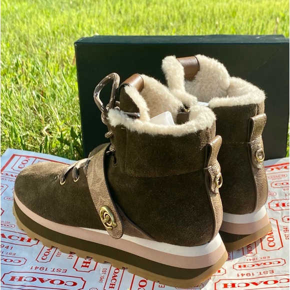 NWOB COACH G4310 CITY HIKER BOOTIES IN FATIGUE - Picture 11 of 16